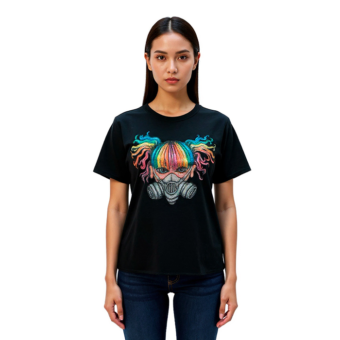Camiseta personalizada con parche.