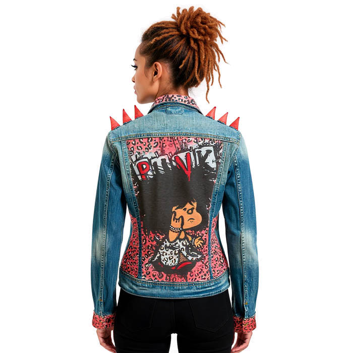 Chaqueta vaquera personalizada con Mafalda.