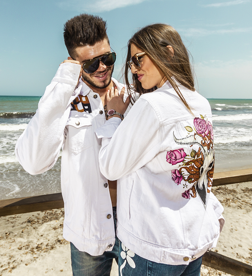 Chaquetas personalizadas para publicidad de gafas de sol.