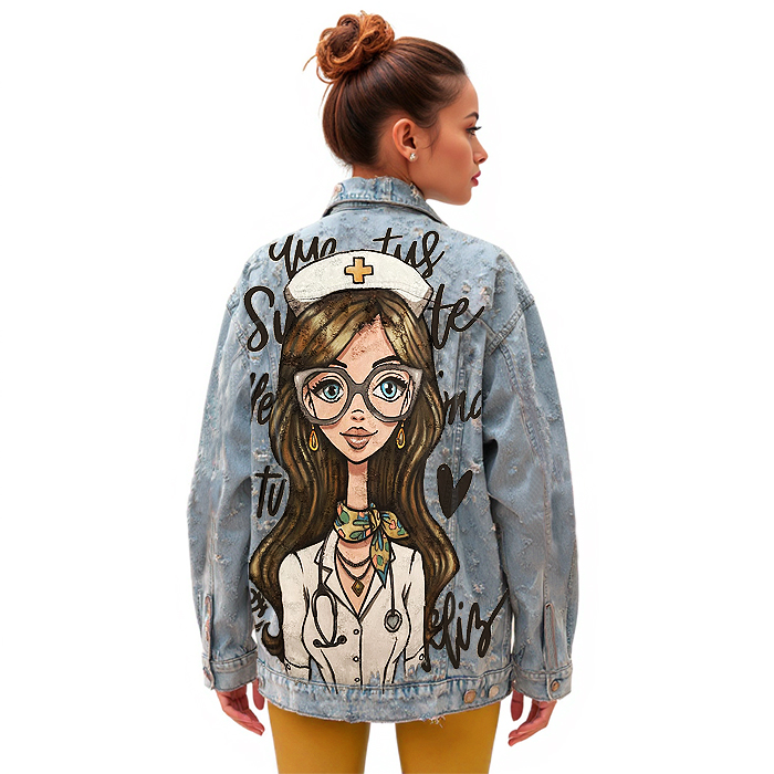 Chaqueta vaquera personalizada para enfermera